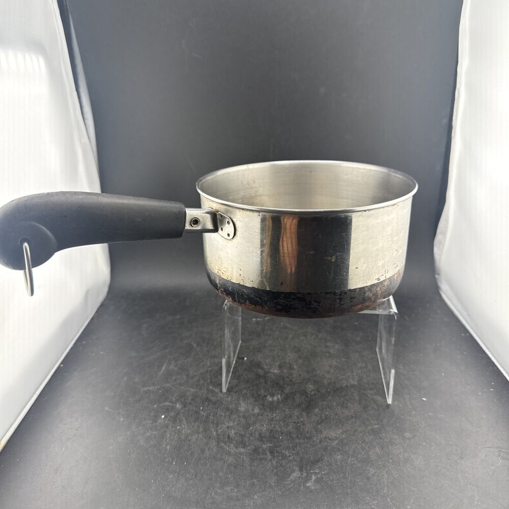 Vintage 1801 Revere Ware 1-1/2 Quart 1.5qt. Copper Bottom Sauce Pan Pot NO LID